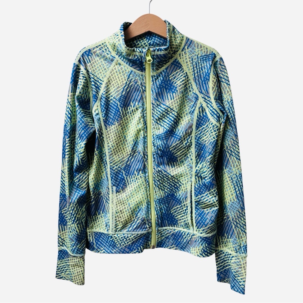 Zella Girls | Active Jacket Neon Green + Blue